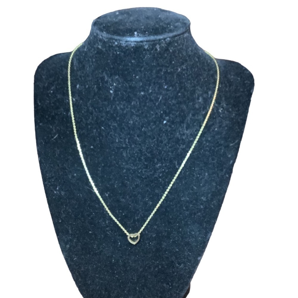 Orelia Gold Tone Heart Necklace 16”